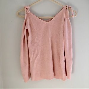 LOFT | Bow Tie Shoulder Sweater